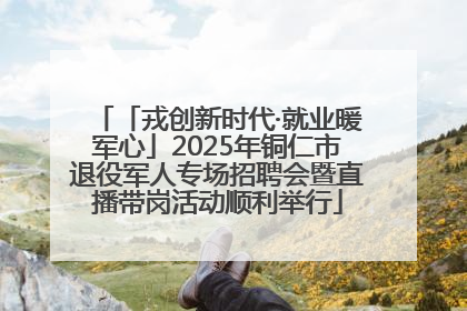 「戎创新时代·就业暖军心」2025年铜仁市退役军人专场招聘会暨直播带岗活动顺利举行