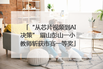 “从芯片视频到AI决策” 眉山彭山一小教师斩获市赛一等奖