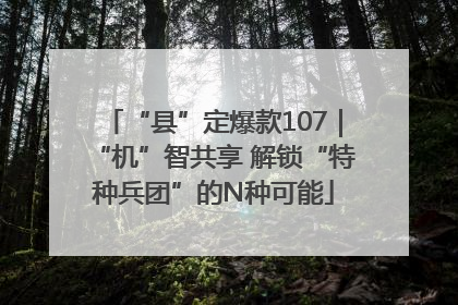 “县”定爆款107｜“机”智共享 解锁“特种兵团”的N种可能