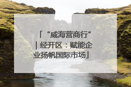 “威海营商行”｜经开区：赋能企业扬帆国际市场