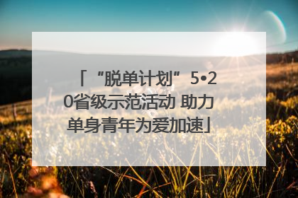 “脱单计划”5•20省级示范活动 助力单身青年为爱加速