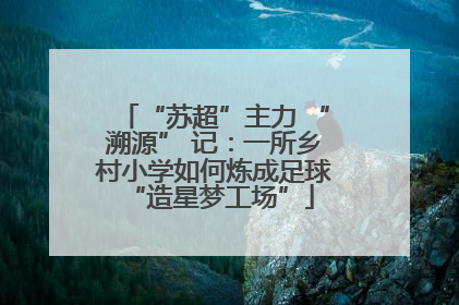 “苏超”主力 “溯源” 记：一所乡村小学如何炼成足球 “造星梦工场”