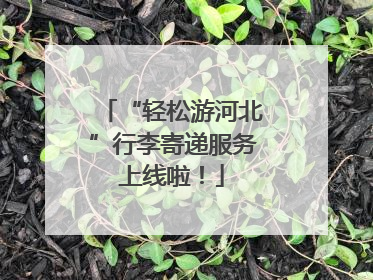 “轻松游河北”行李寄递服务上线啦！