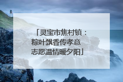 灵宝市焦村镇：粽叶飘香传孝意 志愿温情暖夕阳