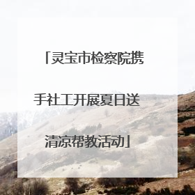 灵宝市检察院携手社工开展夏日送清凉帮教活动