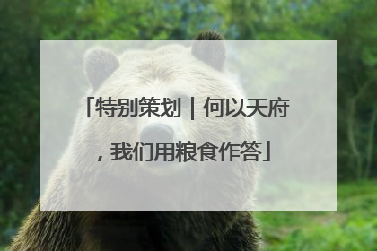特别策划｜何以天府，我们用粮食作答