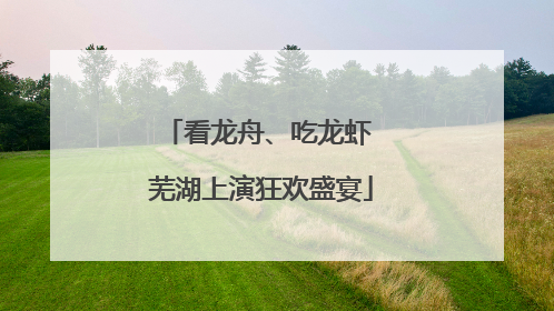 看龙舟、吃龙虾 芜湖上演狂欢盛宴