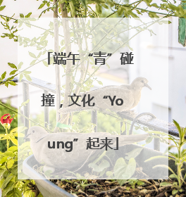 端午“青”碰撞，文化“Young”起来
