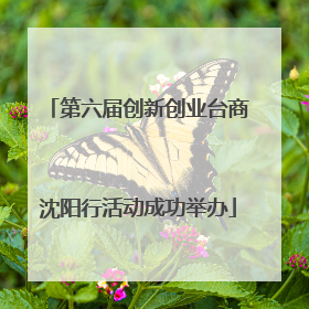 第六届创新创业台商沈阳行活动成功举办