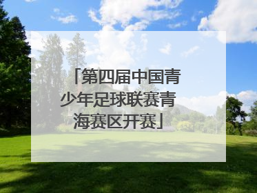 第四届中国青少年足球联赛青海赛区开赛