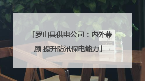 罗山县供电公司：内外兼顾 提升防汛保电能力
