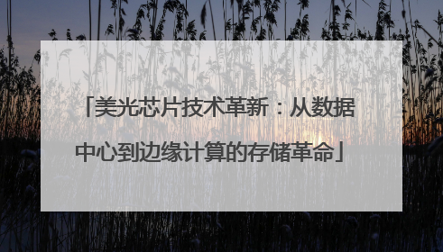 美光芯片技术革新：从数据中心到边缘计算的存储革命
