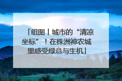 组图丨城市的“清凉坐标”！在株洲神农城里感受绿意与生机