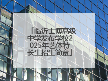 临沂士博高级中学发布学校2025年艺体特长生招生简章