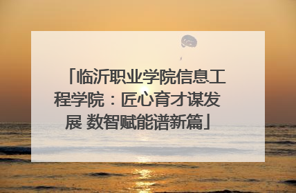 临沂职业学院信息工程学院：匠心育才谋发展 数智赋能谱新篇