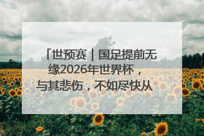 世预赛｜国足提前无缘2026年世界杯，与其悲伤，不如尽快从选帅开始重建