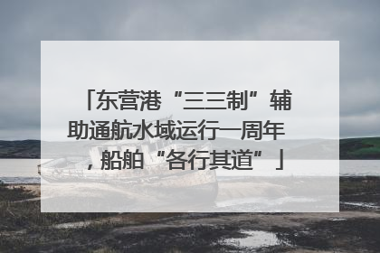 东营港“三三制”辅助通航水域运行一周年，船舶“各行其道”
