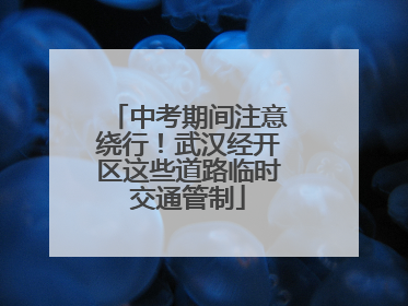中考期间注意绕行！武汉经开区这些道路临时交通管制