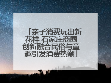亲子消费玩出新花样 石家庄商圈创新融合民俗与童趣引发消费热潮