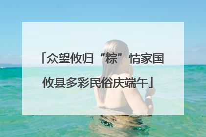 众望攸归“粽”情家国 攸县多彩民俗庆端午