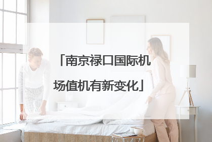 南京禄口国际机场值机有新变化