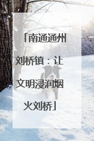 南通通州刘桥镇：让文明浸润烟火刘桥
