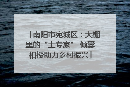 南阳市宛城区：大棚里的“土专家” 倾囊相授助力乡村振兴