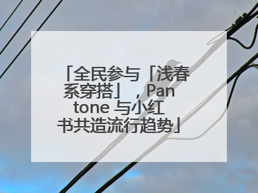 全民参与「浅春系穿搭」，Pantone 与小红书共造流行趋势