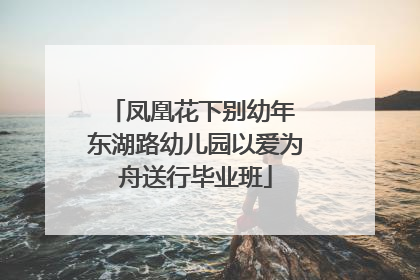 凤凰花下别幼年 东湖路幼儿园以爱为舟送行毕业班
