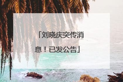 刘晓庆突传消息！已发公告