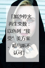 加沙停火再生变数：以色列“接受”美方案、哈马斯不认可