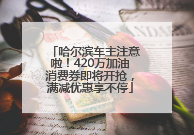 哈尔滨车主注意啦！420万加油消费券即将开抢，满减优惠享不停