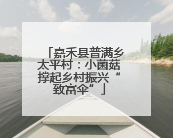 嘉禾县普满乡太平村：小菌菇撑起乡村振兴“致富伞”