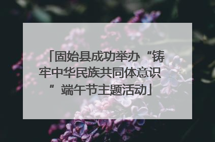 固始县成功举办“铸牢中华民族共同体意识”端午节主题活动