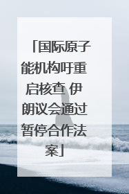 国际原子能机构吁重启核查 伊朗议会通过暂停合作法案