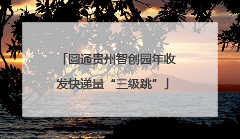 圆通贵州智创园年收发快递量“三级跳”
