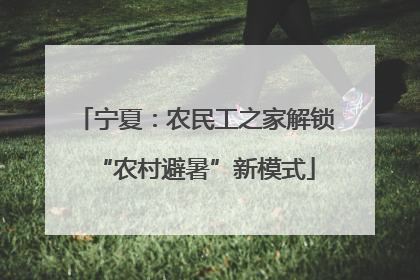 宁夏：农民工之家解锁“农村避暑”新模式
