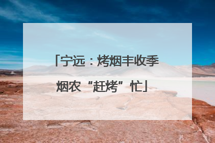 宁远：烤烟丰收季 烟农“赶烤”忙
