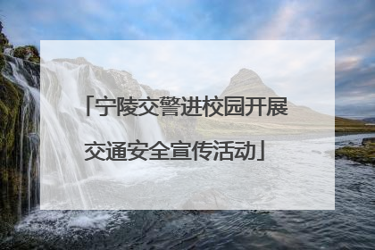宁陵交警进校园开展交通安全宣传活动