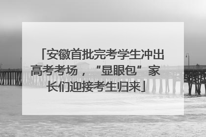 安徽首批完考学生冲出高考考场，“显眼包”家长们迎接考生归来