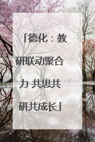 德化：教研联动聚合力 共思共研共成长