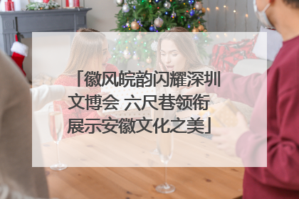 徽风皖韵闪耀深圳文博会 六尺巷领衔展示安徽文化之美