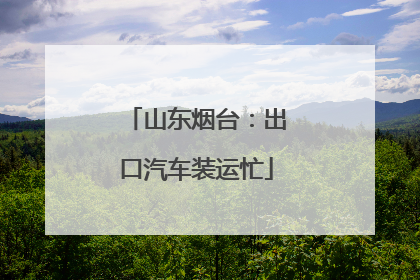 山东烟台：出口汽车装运忙