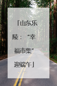 山东乐陵：“幸福市集”迎端午