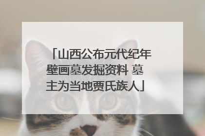 山西公布元代纪年壁画墓发掘资料 墓主为当地贾氏族人