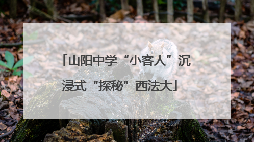山阳中学“小客人”沉浸式“探秘”西法大