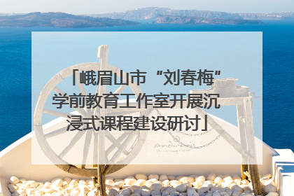 峨眉山市“刘春梅”学前教育工作室开展沉浸式课程建设研讨