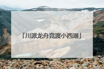 川派龙舟竞渡小西湖