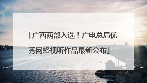 广西两部入选！广电总局优秀网络视听作品最新公布