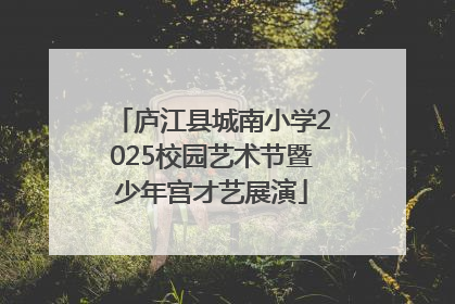 庐江县城南小学2025校园艺术节暨少年宫才艺展演